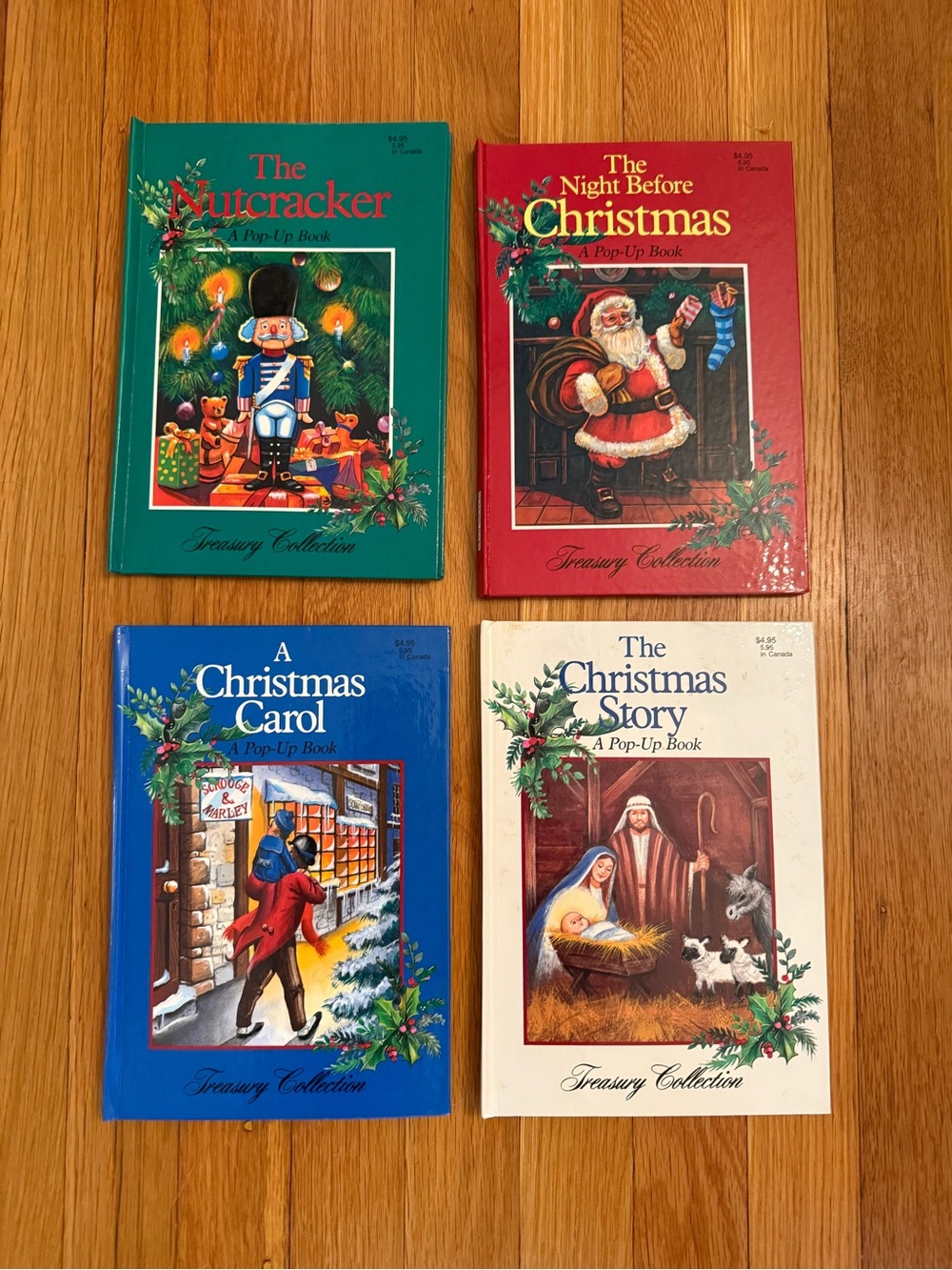 Treasury Collection Holiday Classics Pop-Up Book Set - Red, Green, Blue, Crea